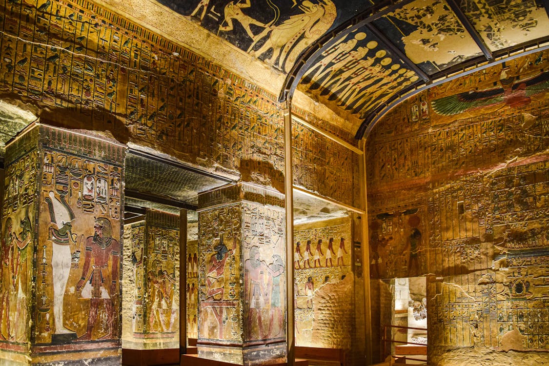 tomb-of-seti-i-with-carvings-and-decorations-in-egypt-Unlocking the Mysteries: 10 Interesting Facts About Ancient Egypt-historyglimpse